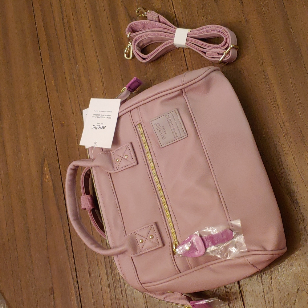 Pink pu leather mini doctor bag